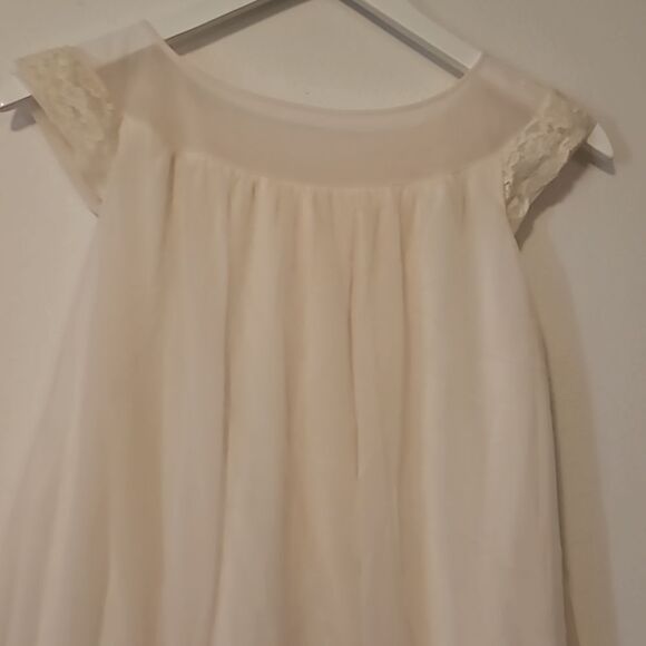 SHADOW LINE SLEEPWEAR   WHITE  Gown  S - Picture 7 of 8